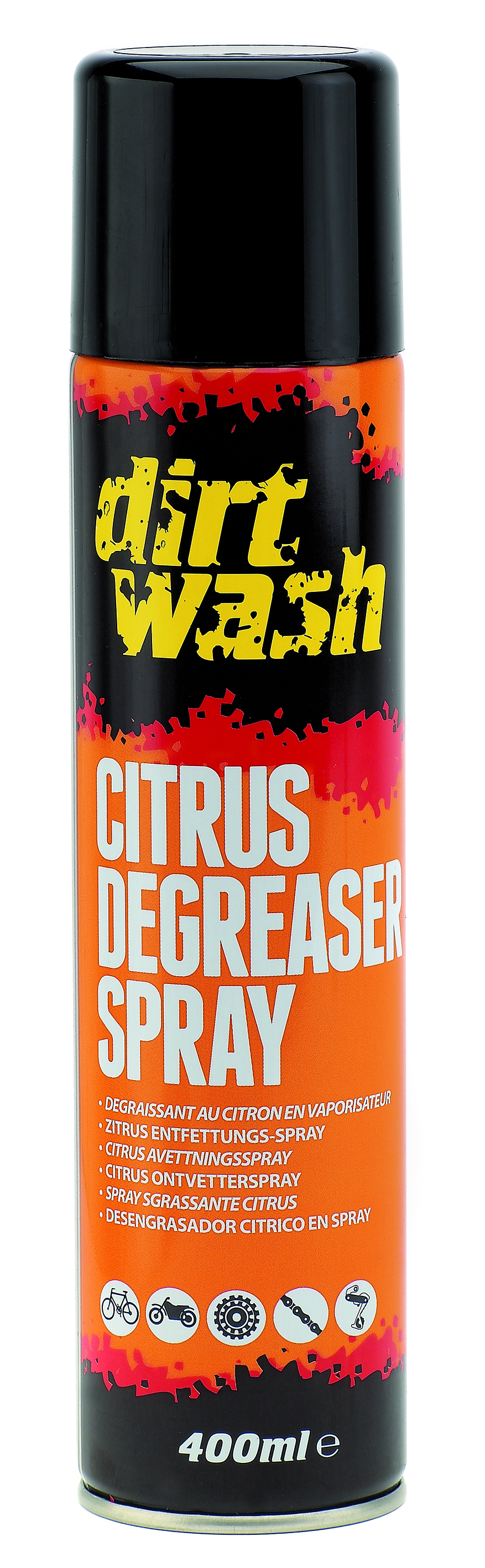 Очиститель для цепи аэрозоль 400мл DIRTWASH CITRUS DEGREASER
WELDTITE 