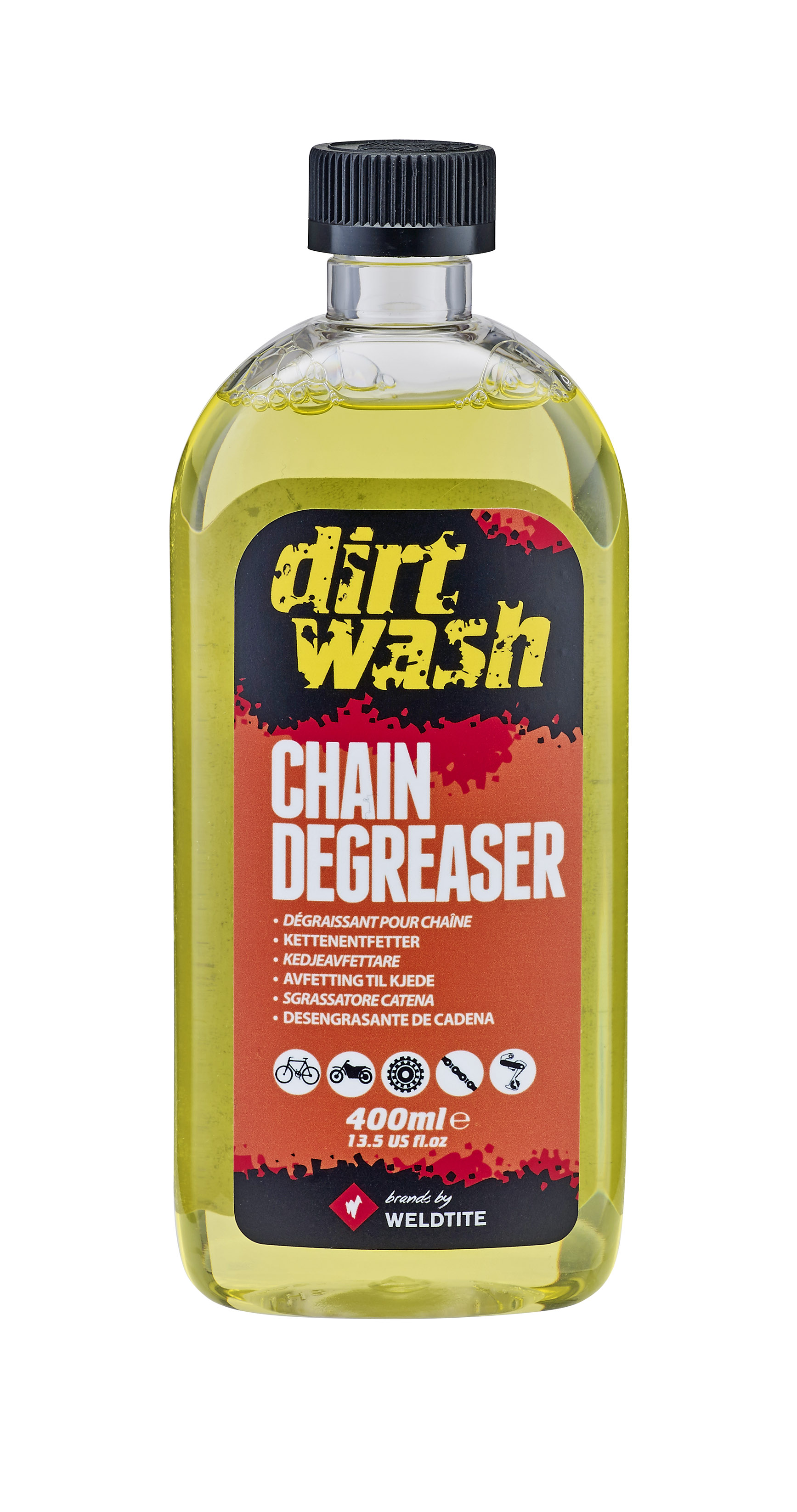 Очиститель для цепи жидкий 400мл DIRTWASH CITRUS DEGREASER
WELDTITE 