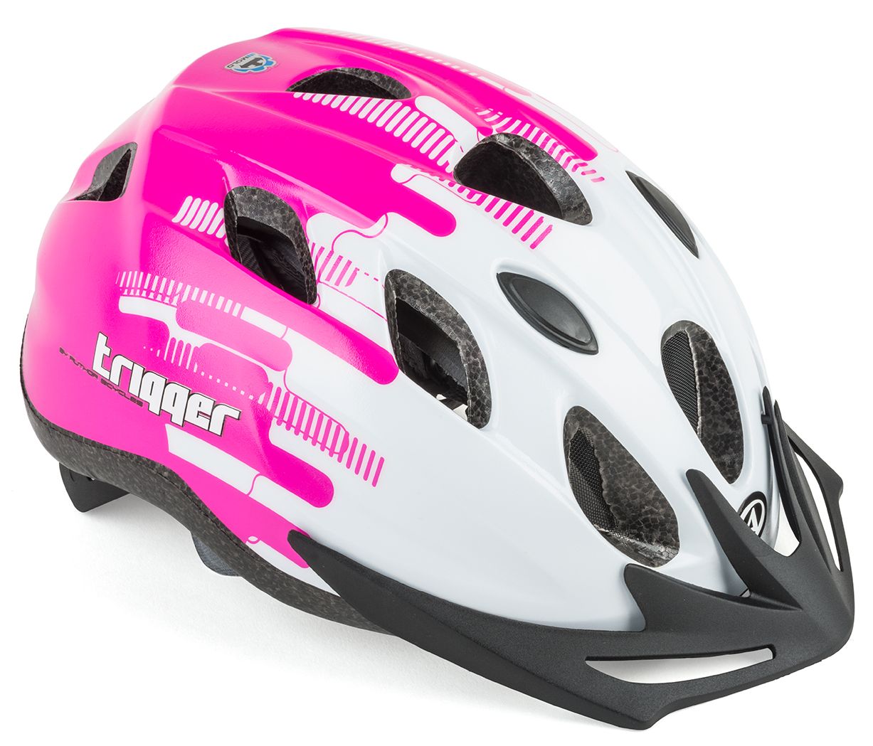 Шлем подростковый TRIGGER 173 WHITE/PINK INMOLD  р-р 52-56см 
AUTHOR